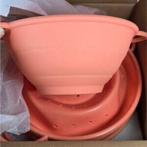 Cook's Essentials Coral 5pc Collapsible Kitchen Set, New